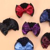 Minkissy 3Pcs Hair Snood with Flower Clip, Bowknot Mesh Bun