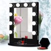 GLACER Hollywood Vanity Mirror with Lights, LED Illuminated Cosmetic Mirror
