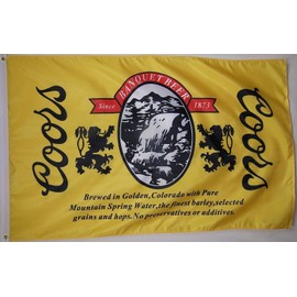 PringCor Coors The Banquet Beer Flag 3' X 5' Deluxe Indoor Outdoor Banner
