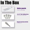 Mxclimate 5" Gutter Guard, 48FT Stainless Steel Micro-Mesh Gutter Cover