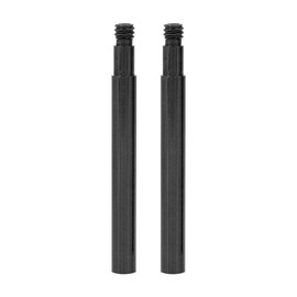 Buachois 2Pcs 60mm Presta Valve Extender, Aluminium, Bicycle Inner Tube Valves Extension, Black
