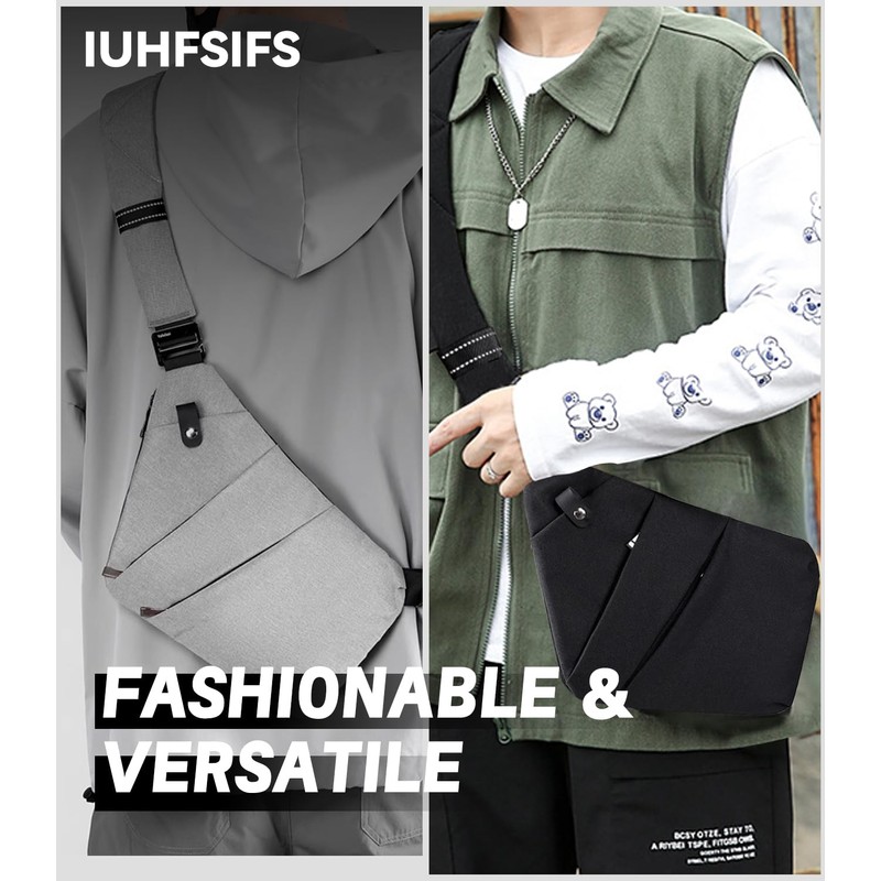 IUHFSIFS Upgrade Anti-Theft Bag 【0 Load - Comfortable Ergonomics】 Anti-Theft