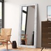AAZZKANG Wall Mirror Full Length Rustic Wood Framed Floor Mirrors