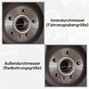 X AUTOHAUX 4 pieces alloy wheel centring rings for universal