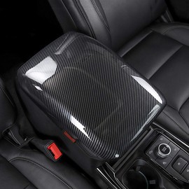 ruihe Carbon Fiber Color Center Console Cover Armrest Trim Fit for Ford Explorer 2020 2021 2022 2023