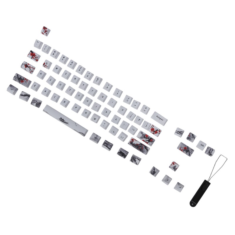 Wangjiang Plum Blossome Keycap Design Compatible with 61/64 for DIY