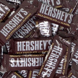 HERSHEY'S Chocolate Bar, Milk Chocolate Snack Size Candy Bar, 5 Pound Bulk Package
