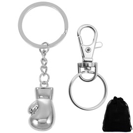 GENSMILE Boxing Glove Keyring Gift for Men - Boxer Gifts Keyring for Boxing Lovers, Mini Metal Boxing Glove Keyring Pendant, Boxing Fans Keyring, Single boxing glove