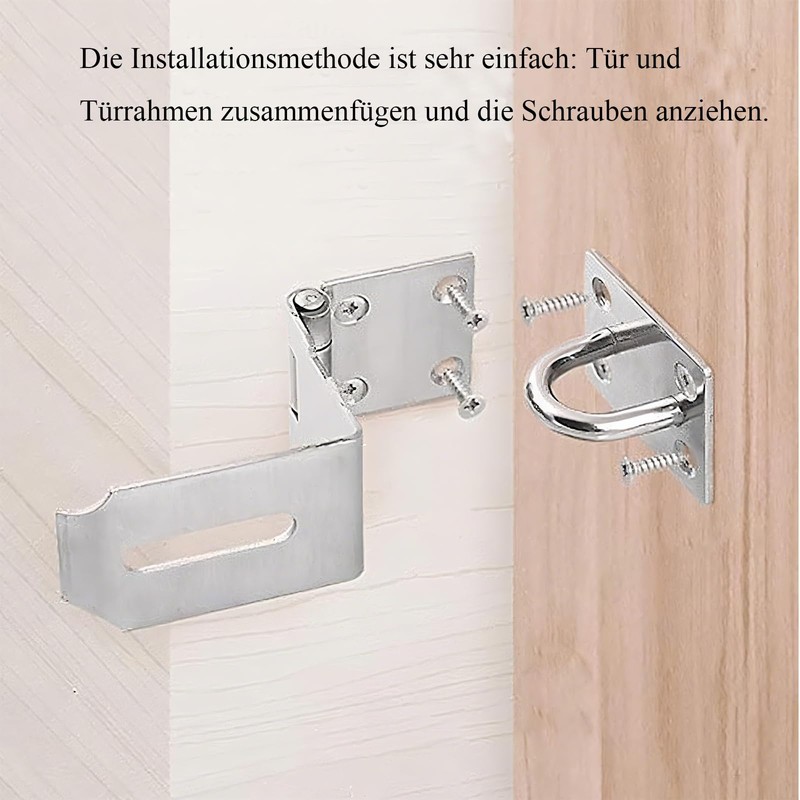 MejaRizon Pack of 2 5 Inch Hasp Heavy Duty Right