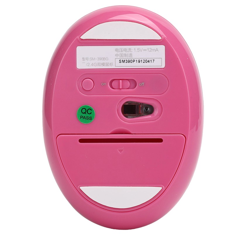 Wireless Mouse 2.4G Bluetooth 4.0 ABS with USB Receiver for