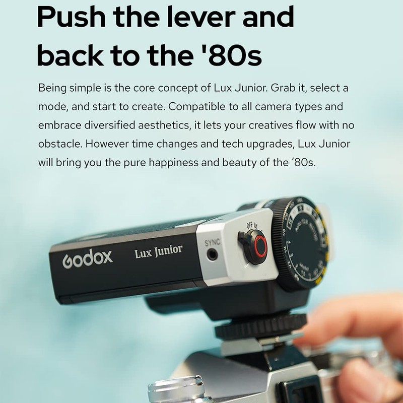 Godox Lux Junior Retro Camera Flash Speedlite Compatible for Nikon