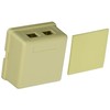 Morris 88256 Surface Mount Box for Keystone Jack, Double Gang,