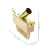 BESTonZON 2pcs Wire Grass Weeding Tool Moss Removal Brush Weeding