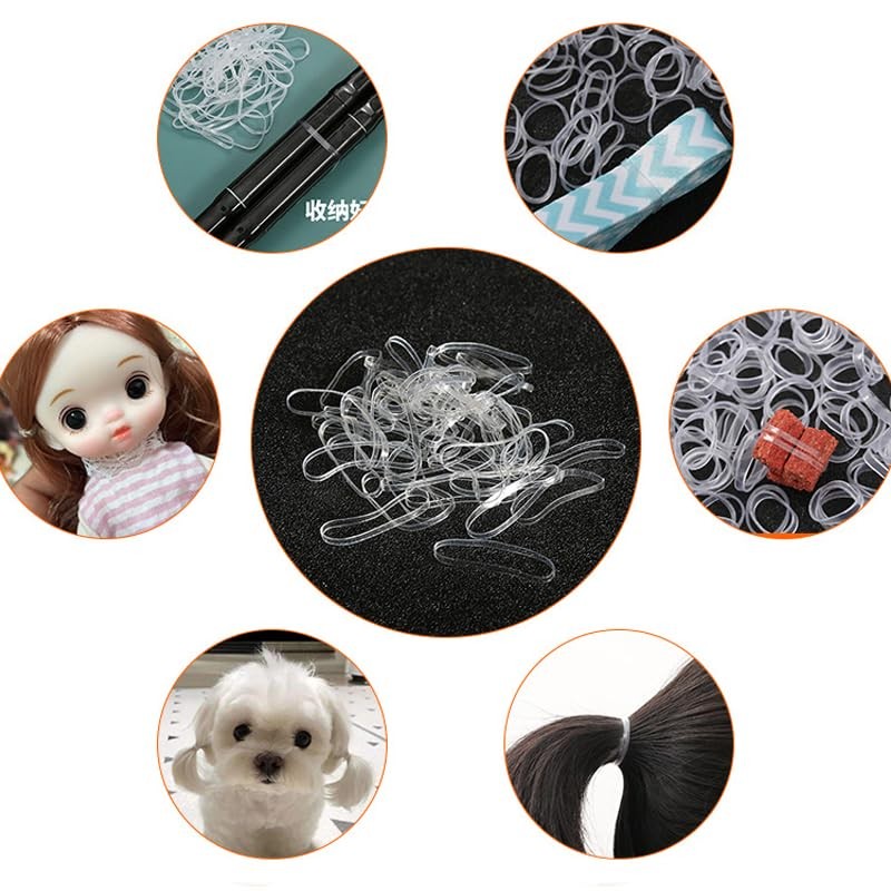 Mini Rubber Bands Clear Elastic Rubber Bands Small TPU Ties