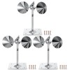 3 Pack Reflective Spinning Bird Deterrent, Wind Powered Aluminum Bird