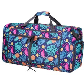 Woogwin Travel Duffel Bag Large Foldable Waterproof Overnight Bag for Beach Swim Bags Pool Sports Gym, 100L Pineapple, Big Size, Large Duffle Bags