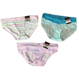 No Boundaries NWT NOBO No Boundaries Hipster Panties Size Large  (LOT OF 3 Hipsters)  (C15-6)