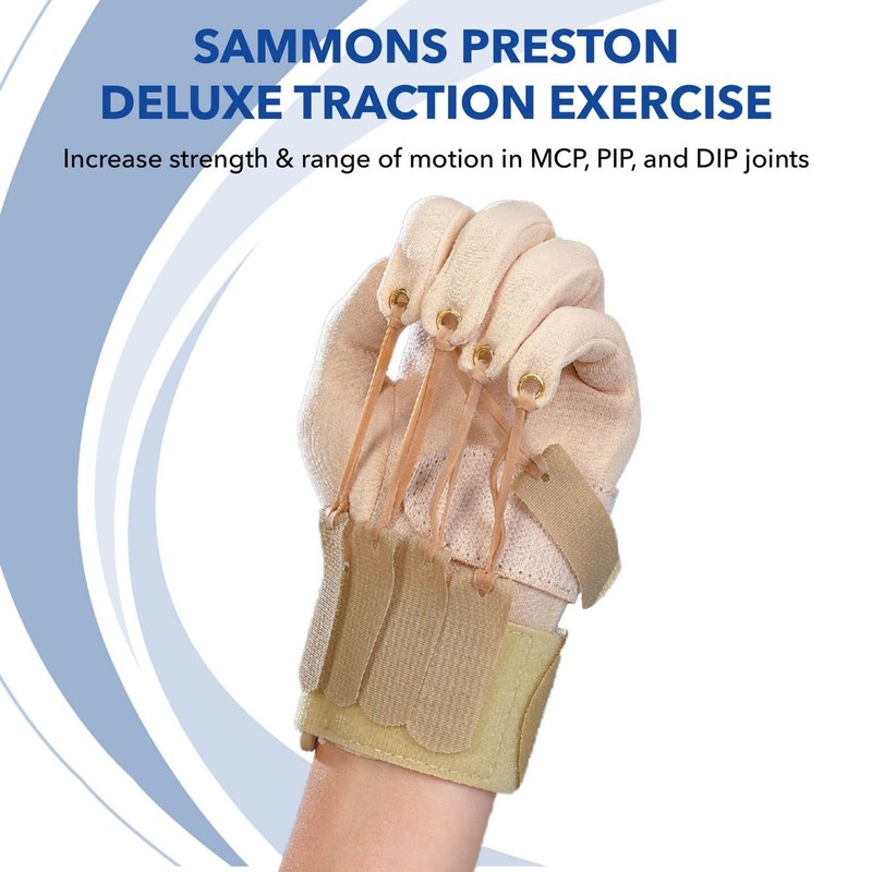 Sammons Preston Deluxe Traction Exercise Glove with Thumb, Hand and