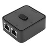 2-Port Gigabit Network Switch Splitter, 1000Mbps 2 in 1 Out