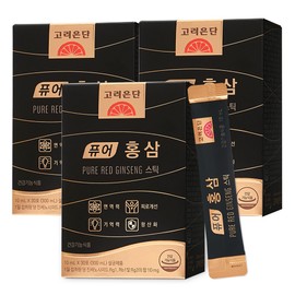 Goryeo Eundan Mall Korea Eundan Pure Red Ginseng Stick 30 Sticks, 3 Boxes