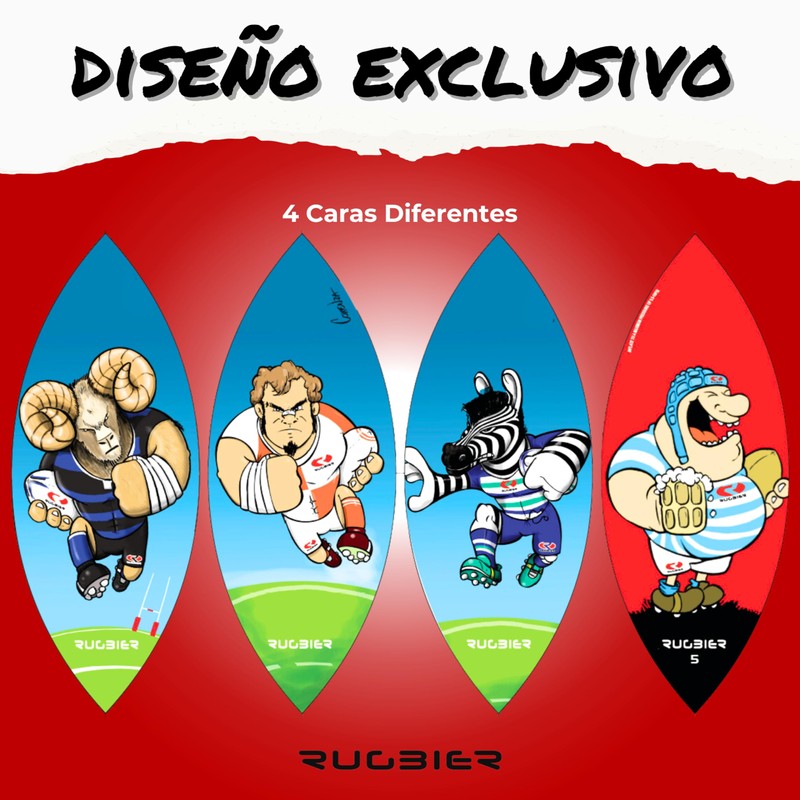 RUGBIER Rugby Training Ball - Size 5 Training - High