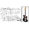 Luthiers Supplies Plan of Fender Jazzmaster Electric Guitar - Full Scale Print