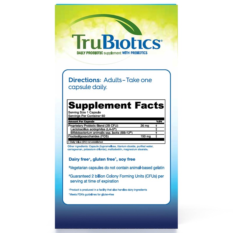 TruBiotics Probiotics for Digestive & Immune Health, Supports Regularity &