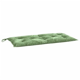 SKM Garden Bench Cushion Leaf Pattern Oxford Fabric (100% Polyester),Green (Weight 2.43KG)