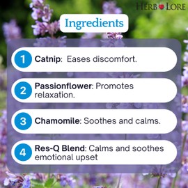 Herb Lore Teething Tincture – Soothing Herbal Drops with Passionflower, Catnip & Chamomile for Babies & Toddlers (1 fl oz)