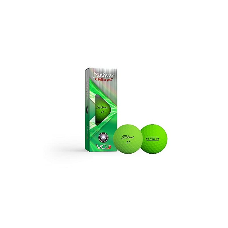2022 Titleist VG3 Matte Green 3 Pack (1 Sleeve)