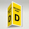 V Safety Security Point D - 3D Corridor Sign 340