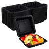 70 Pack Clamshell Food Containers, 8 x 8 x 2.8