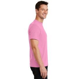 Port & Company Men's 50/50 Cotton/Poly T Shirt 6XL Candy Pink