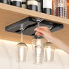 Gittcoll Wine Glasses Rack Stainless Steel Under Cabinet Stemware Hanging