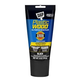 DAP Plastic Wood All Purpose Latex Wood Filler, Black, 6 oz (7079800587)