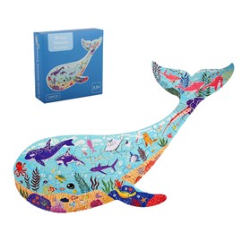 Kids Puzzles for Ages 4-8,8-10, 50 Pieces Whale Jigsaw Puzzles for Childrens, Kids Learning Educational Toys, Puzzles Games for Boys Girls Ages 4-8, 5, 6, 7, 8-10 Year Olds Christmas Birthday Gifts