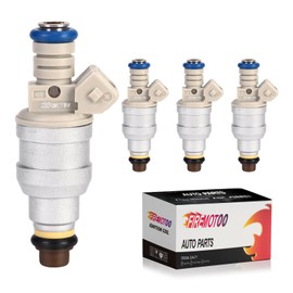 FIREMOTOO Fuel Injector Pack of 4 4 Holes Compatible with Mazda B2500 2.5L 1998-2001 for Mercury Topaz 1988-1990 for Ford Ranger 1985-2001 Aerostar 1986-1987 Tempo 1988-1990 for Mustang 88-93 2.3L L4