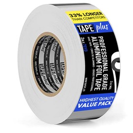 Professional Grade Aluminum Foil Tape - 3 Inch by 210 Feet (70 Yards) - Perfect for High Temperature HVAC, Sealing & Patching Hot & Cold Air Ducts, Metal Repair, Insulation & Much More!