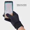1 Pair Black Unisex Cycling Gloves Waterproof Skiing Non Slip