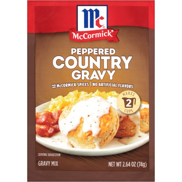 McCormick Peppered Country Gravy Mix, 2.64 oz (Pack of 8)