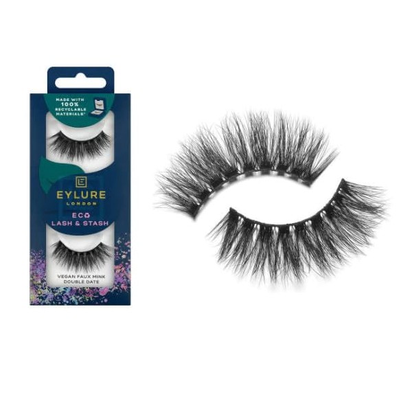 Eylure- Eco Lash & Stash False Eyelashes- Double Date (Vegan