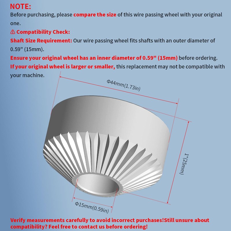 Replacement Wire Passing Wheel for SENDUO Wire Stripping Machines,Feeder Assembly