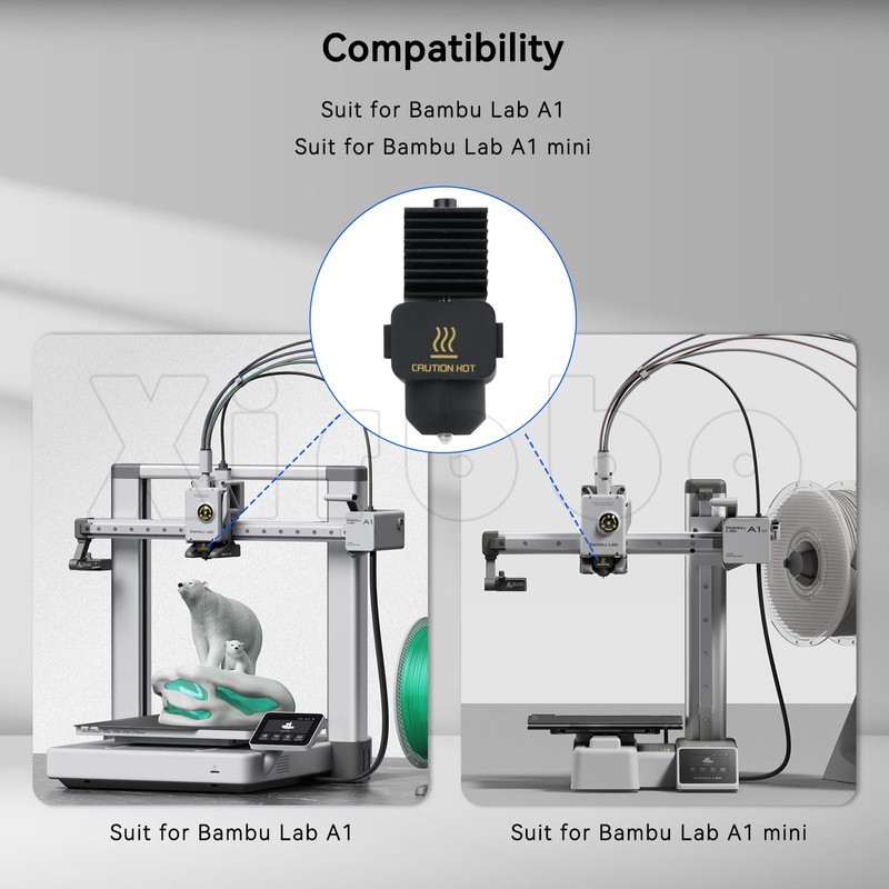 xirbbo TZ-A1 Stainless Steel Nozzle 0.4mm A1 Mini a1 Hotend,Removable