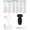 Hanna Nikole Women's Front Slit Vintage Bodycon Ruffle Business Formal