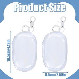 3er-Pack Kabelaufbewahrungstaschen, Mini-Tasche, kleine transparente tragbare Tasche, Kabelaufbewahrungstasche, zur Aufbewahrung von Mobiltelefonen, Ladekabeln und mobilen Powerbanks.