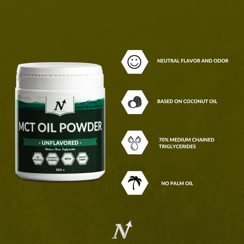 MCT Oil Powder - Unflavored | Fast Energy | Neutral