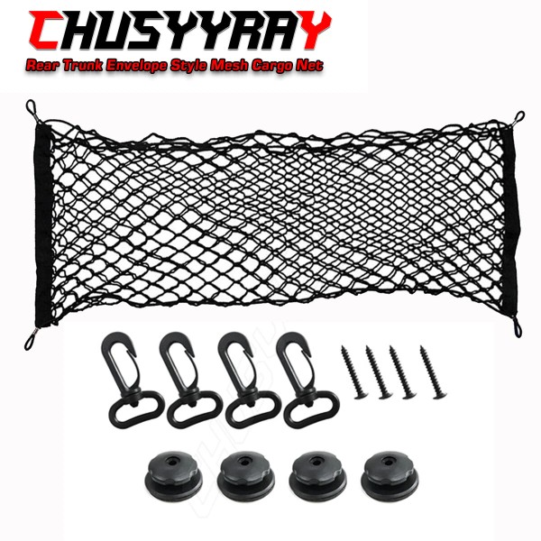 CHUSYYRAY Rear Trunk Envelope Style Mesh Organizer Cargo Net for