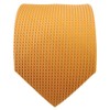 TigerTie Satin Silk Tie Yellow Daffodil Yellow Dark Yellow Patterned