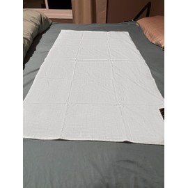 Grounding Sheets Bed, 5% Silver Fibre, Cotton Grounding Sheets for Better Sleep, Relieve Pain & Inflammation, Energy, Feeling Effects of Indoor, Grounding Mat Beds with 15ft Grounding Cord, 27x52in