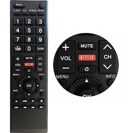 Universal Remote Control Replacement for Toshiba TV Remote for All Toshiba TV LCD LED HDTV Smart TVs Remote